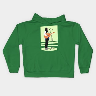 Female Singer Kids Hoodie